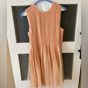 ASOS Shimmering Peach dress teens